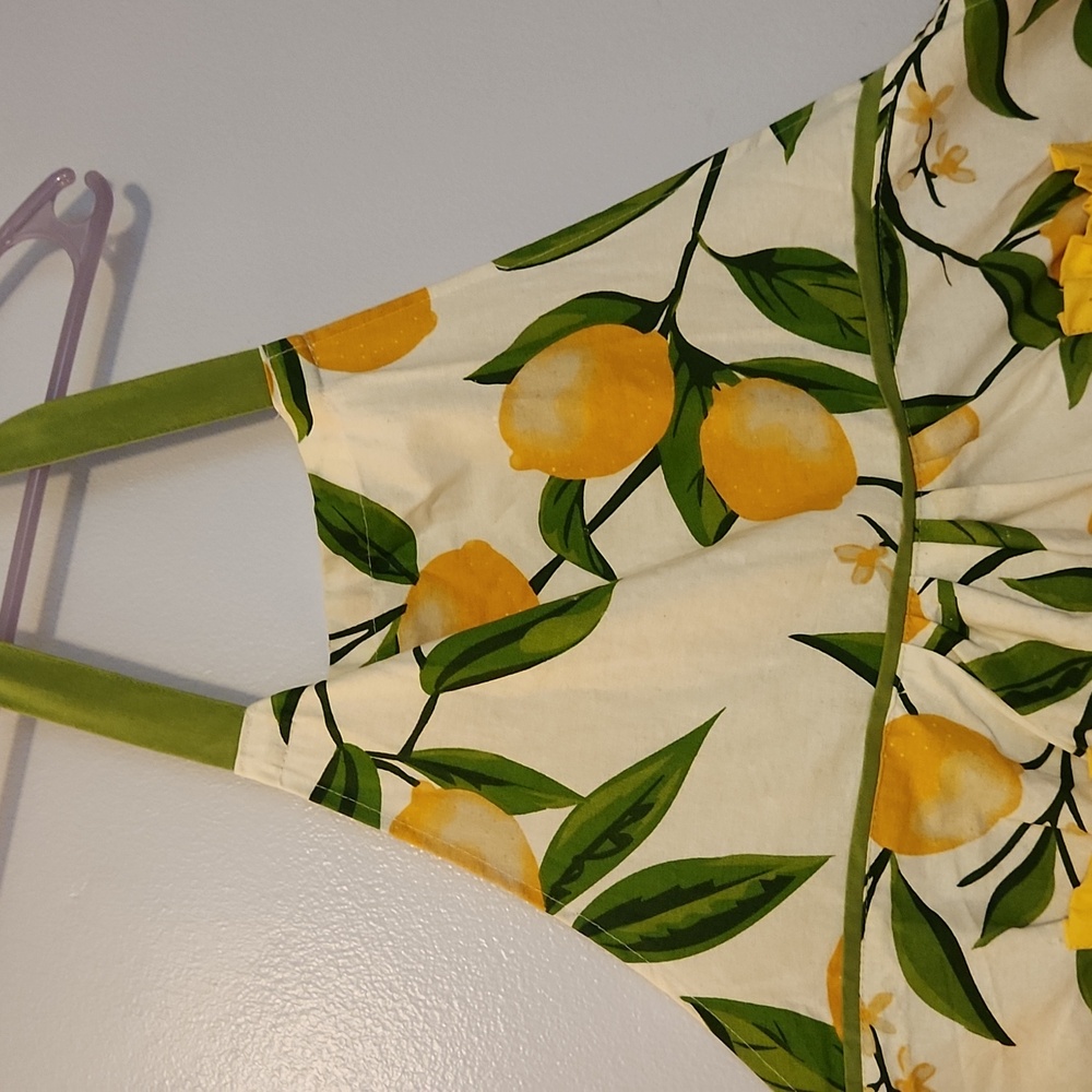 Lemon green and yellow apron
